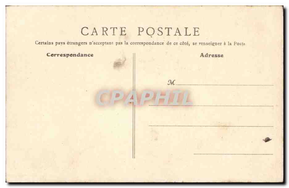 Tunisie CPA Tunis Rue Tourbet et Bey — Verso