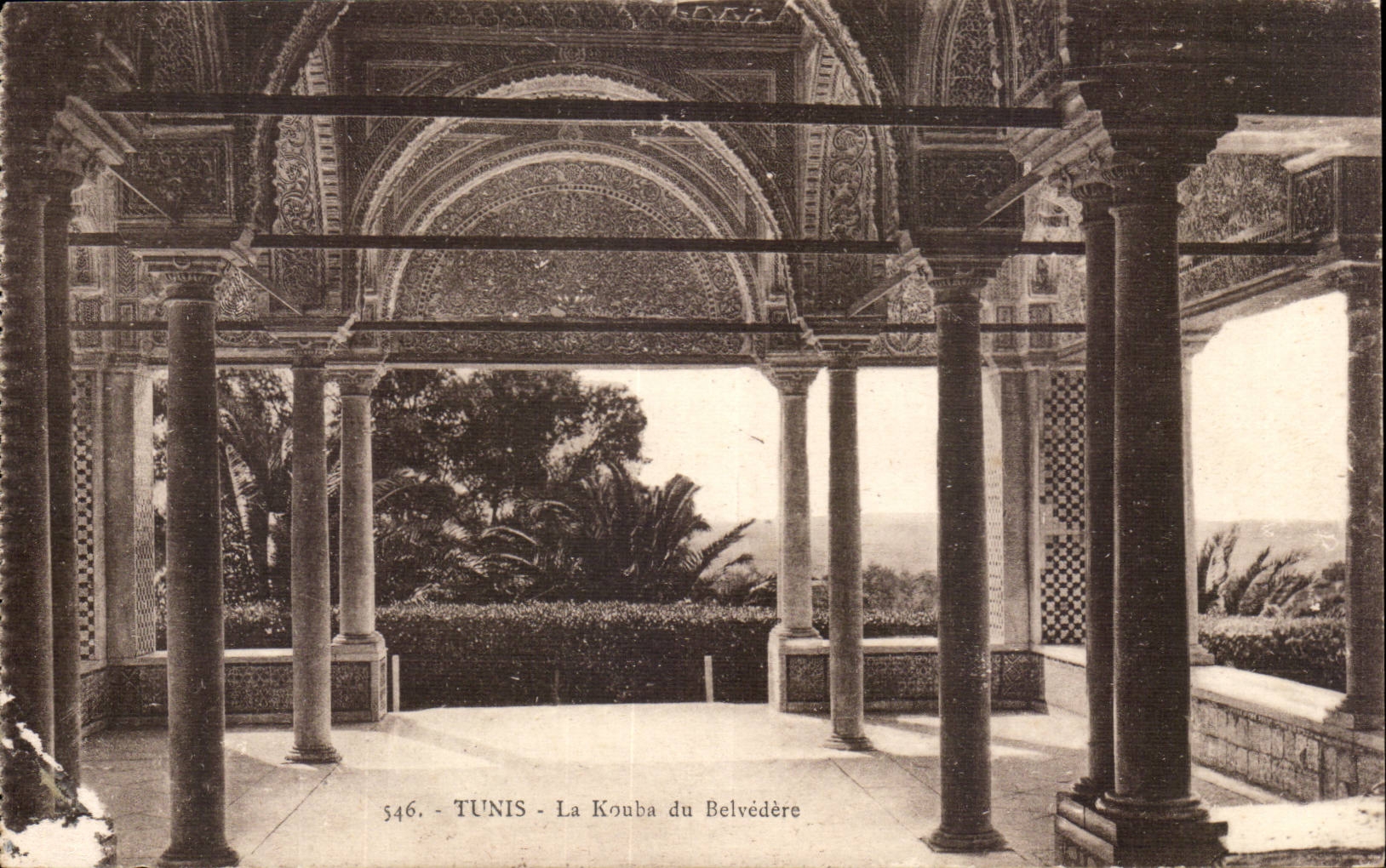 Tunisie CPA Tunis La koubah du belvedere