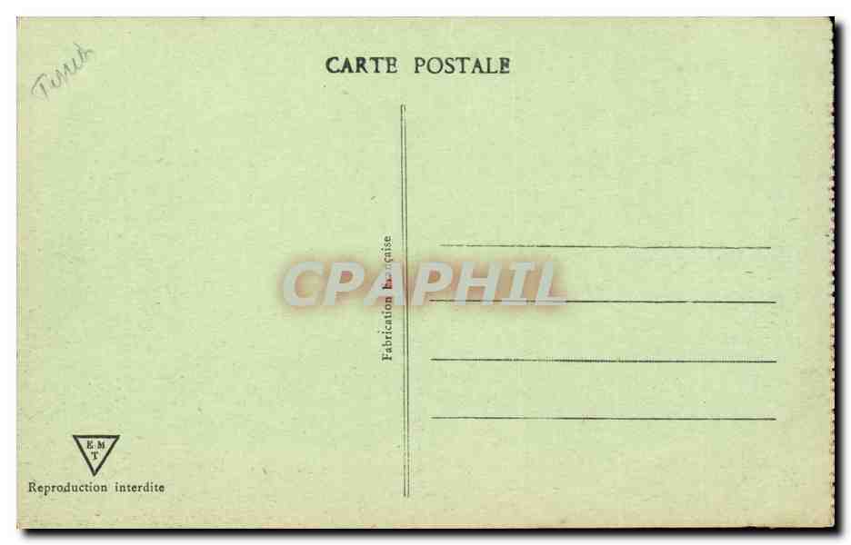 Tunisie CPA Tunis La koubah du belvedere — Rückseite