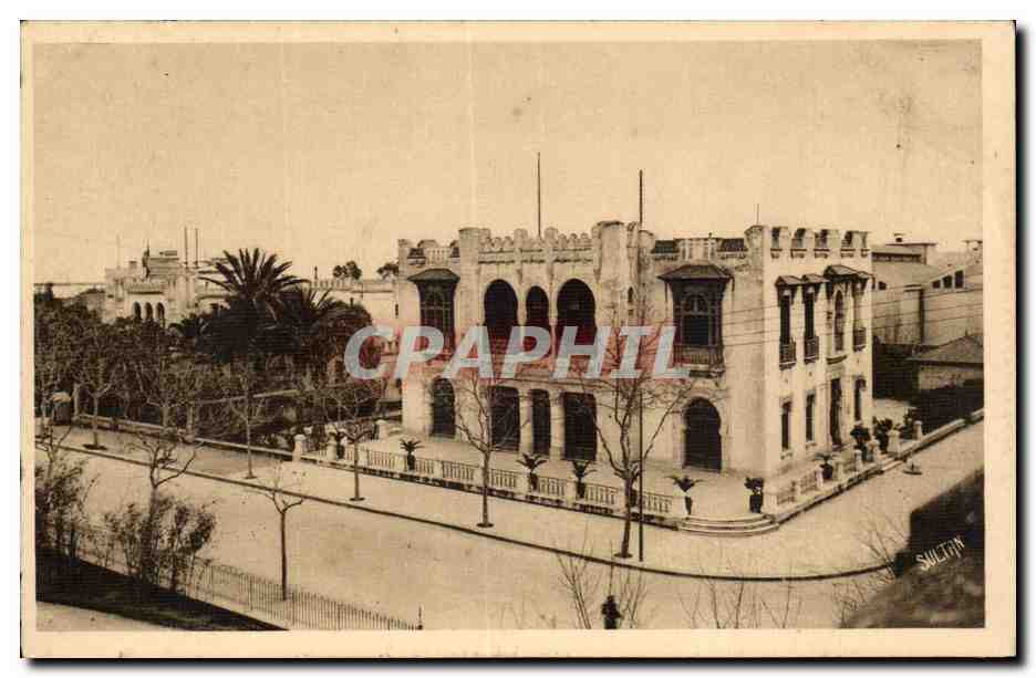 Tunisie CPA Bizerte le cercle militaire et l'amiraute