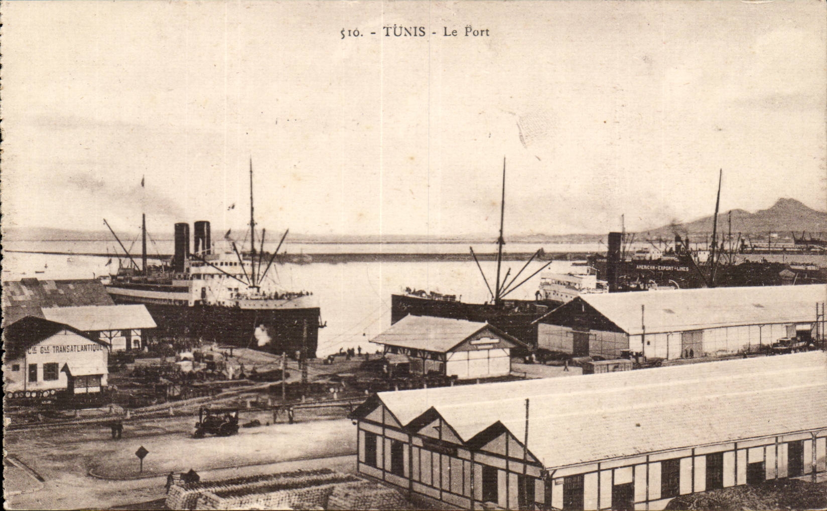 Tunisie CPA Tunis Le port