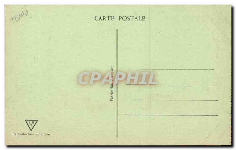 Tunisie CPA Tunis Le port — Verso