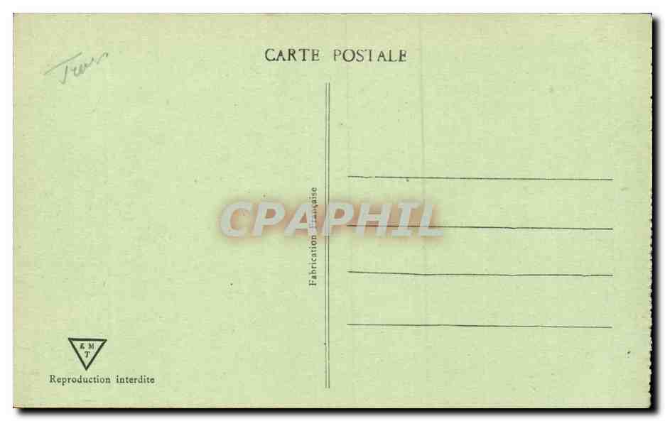 Tunisie CPA Tunis Rue Sidi Ben Arous — Verso