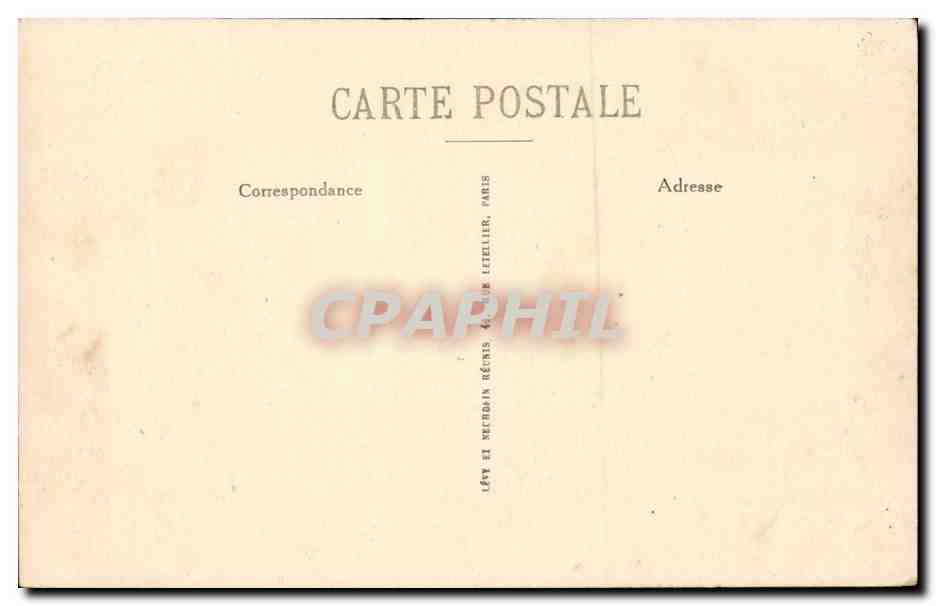 Tunisie CPA Tunis Le theatre italien — Rückseite