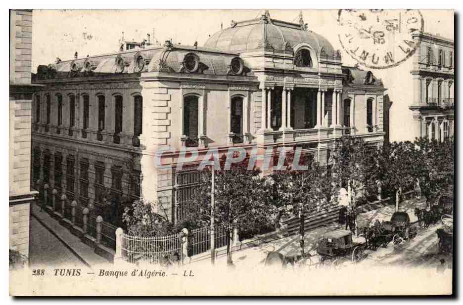 Tunisie CPA Tunis Banque d'Algerie