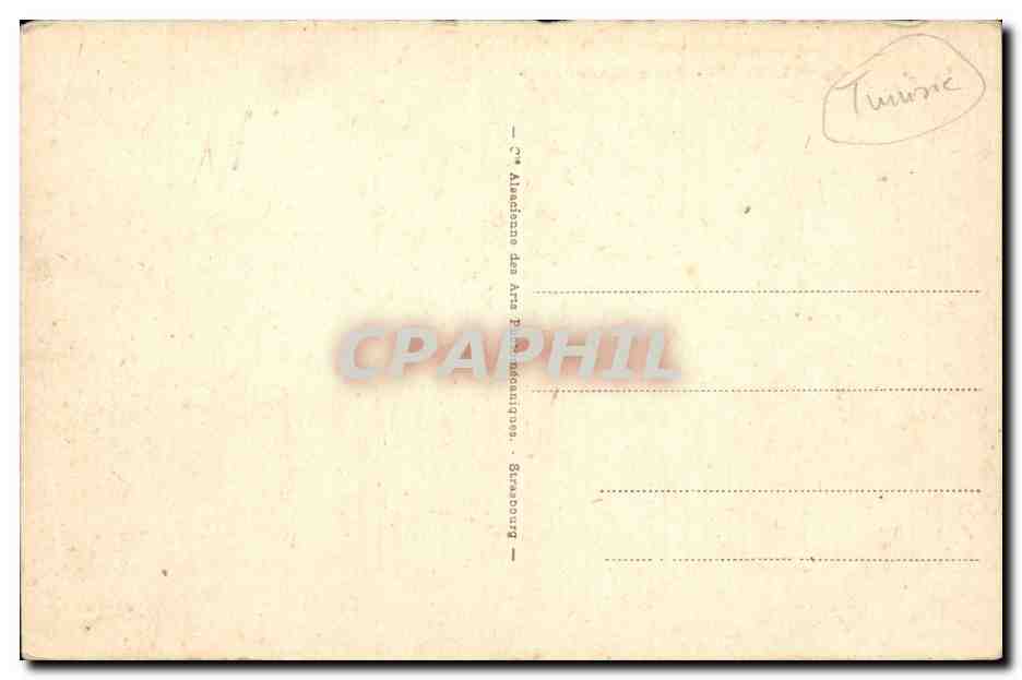 Tunisie CPA Tunis Vue generale — Rückseite
