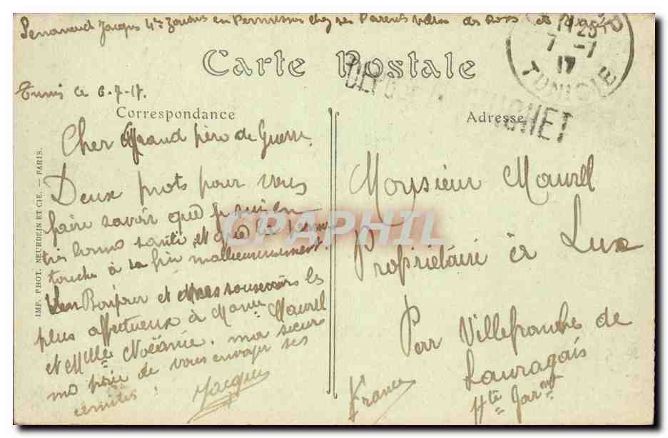 Tunisie CPA Tunis Le port Les transatlantiques — Verso