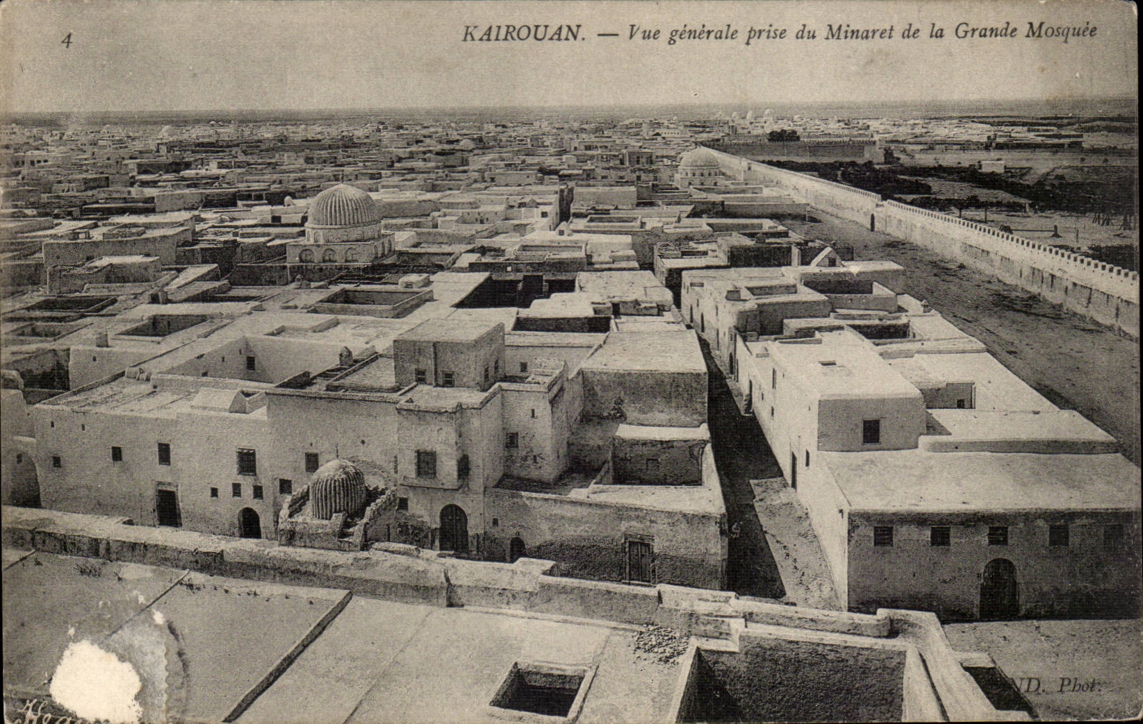 Tunisie CPA Kairouan Vue generale prise du minaret de la grande mosquee