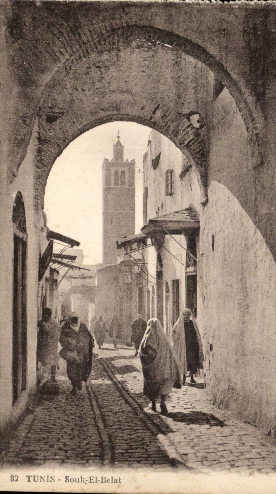 Tunisie CPA Tunis Souk el Belak