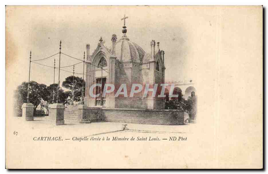 Tunisie CPA Carthage Chapelle elevee a la memoire de Saint Louis