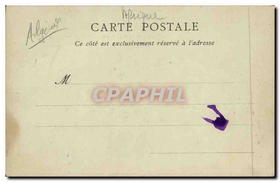 Tunisie CPA Carthage Chapelle elevee a la memoire de Saint Louis — Rückseite