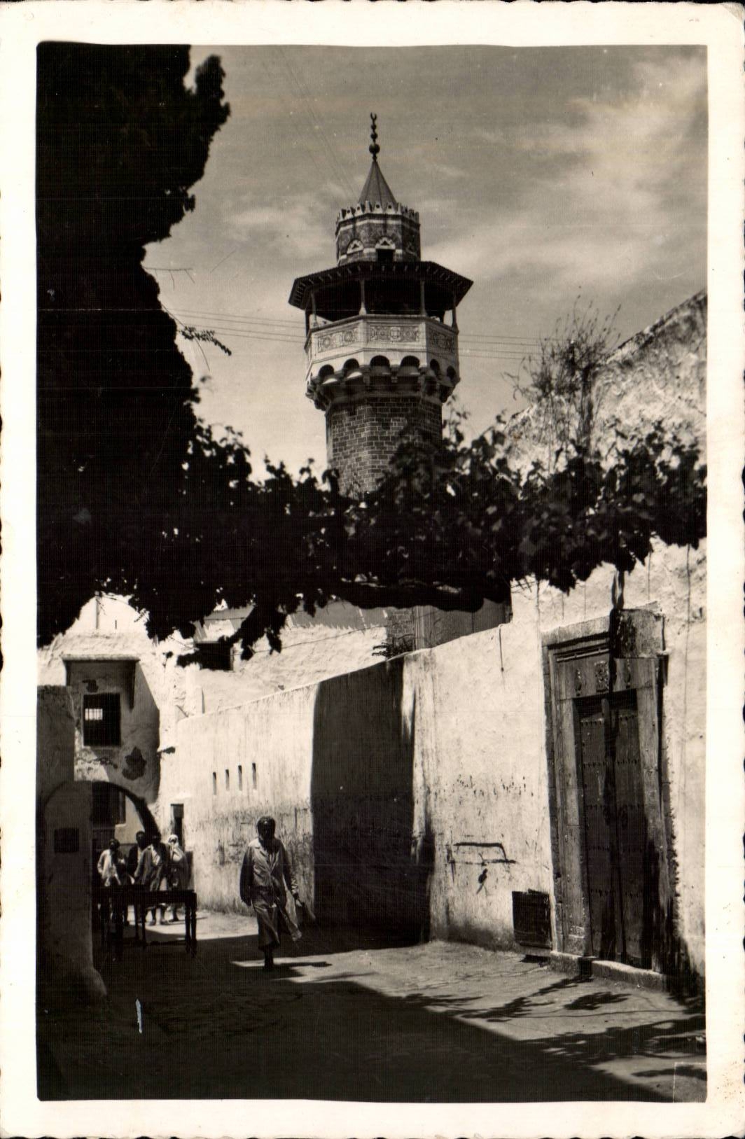 Tunisie CPA Tunis Minaret de Sidi Ben Ziad