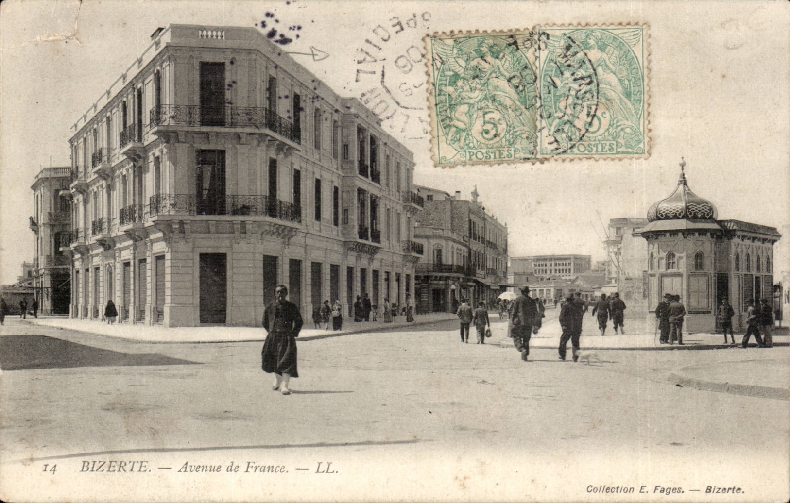 Tunisie CPA Bizerte Avenue de France
