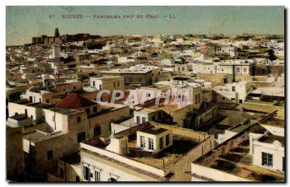 Tunisie CPA Sousse Panorama pris du Ksar
