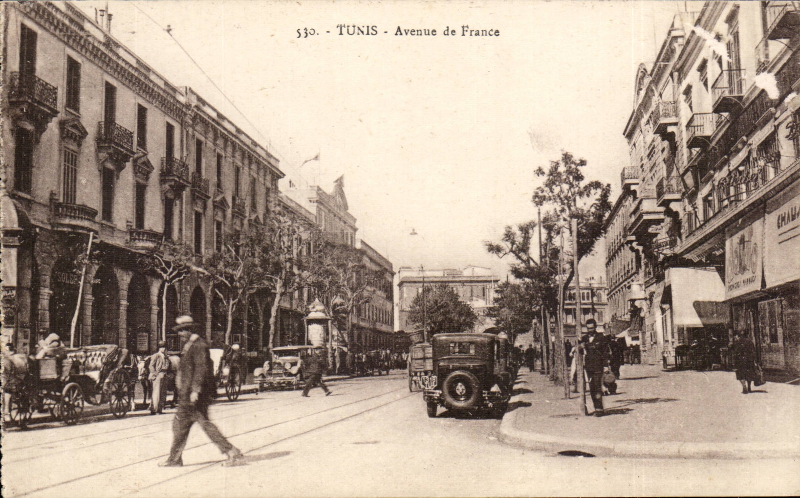 Tunisie CPA Tunis Avenue de France