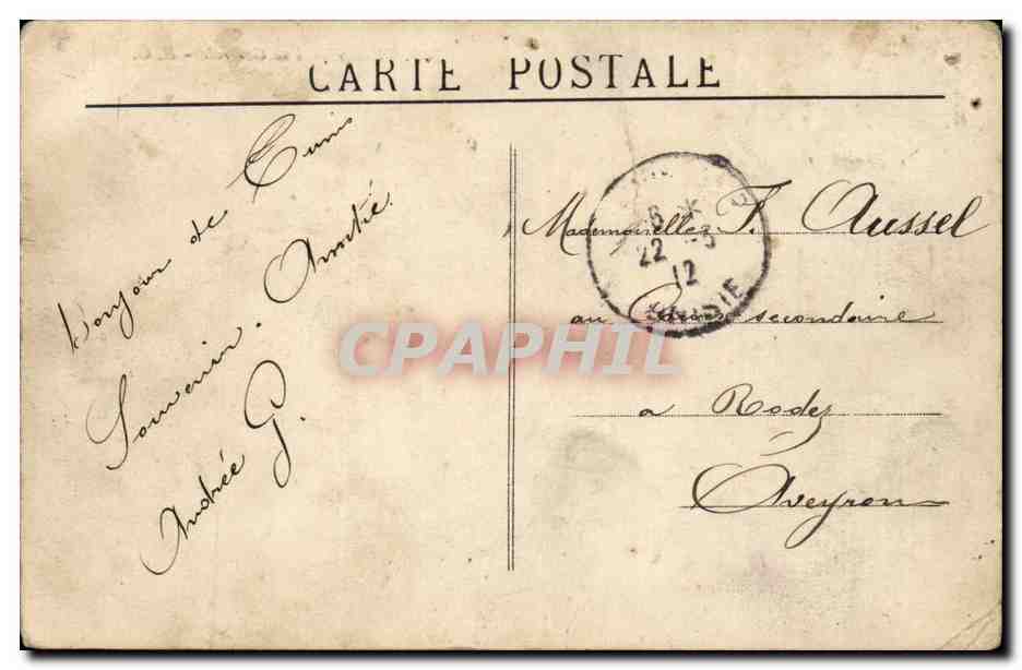 Tunisie CPA Tunis Vue generale  — Back
