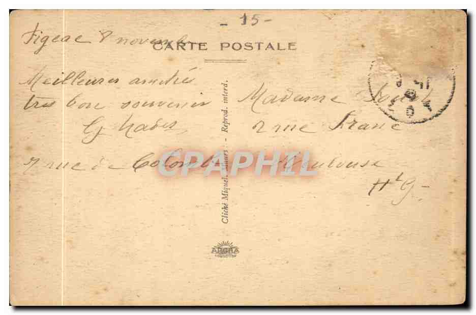 CPA Maurs la jolie Portail de l'eglise — Rückseite