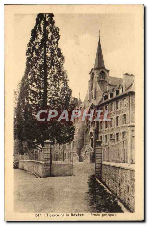 CPA L'hospice de la Deveze Entree principale