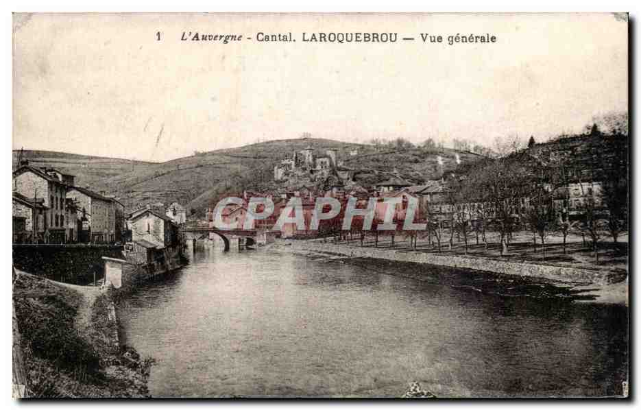 Cantal CPA Laroquebrou Vue generale