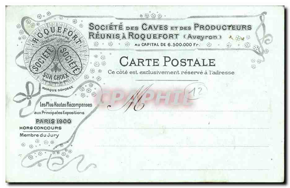 CPA Viaduc du Garabit (au dos publicite Societe des Caves a Roquefort Aveyron — Rückseite