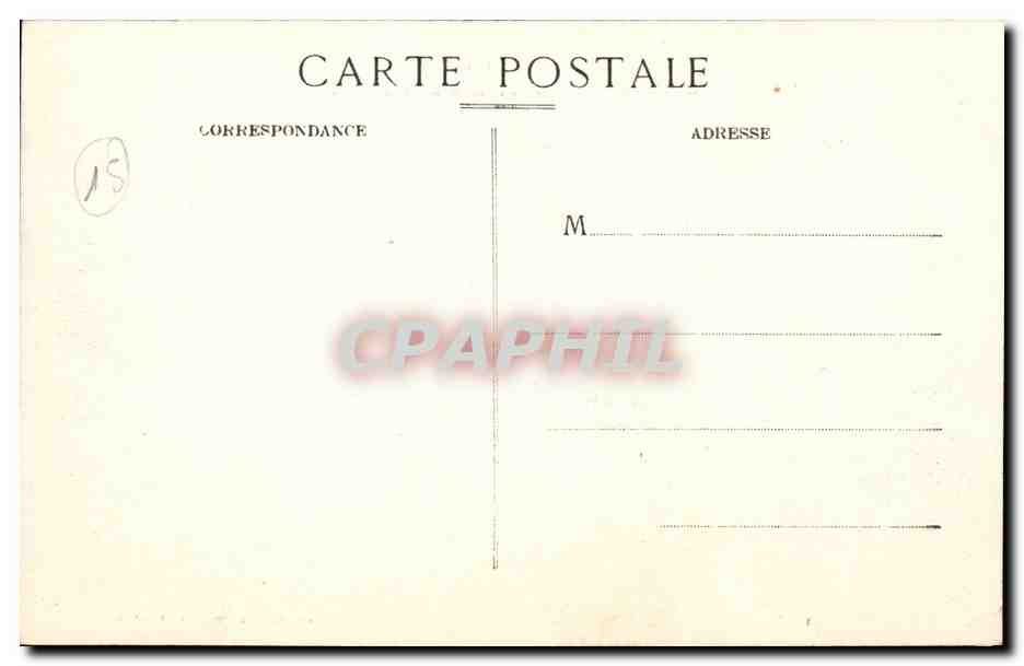 Cantal CPA Le viaduc de Garabit — Verso