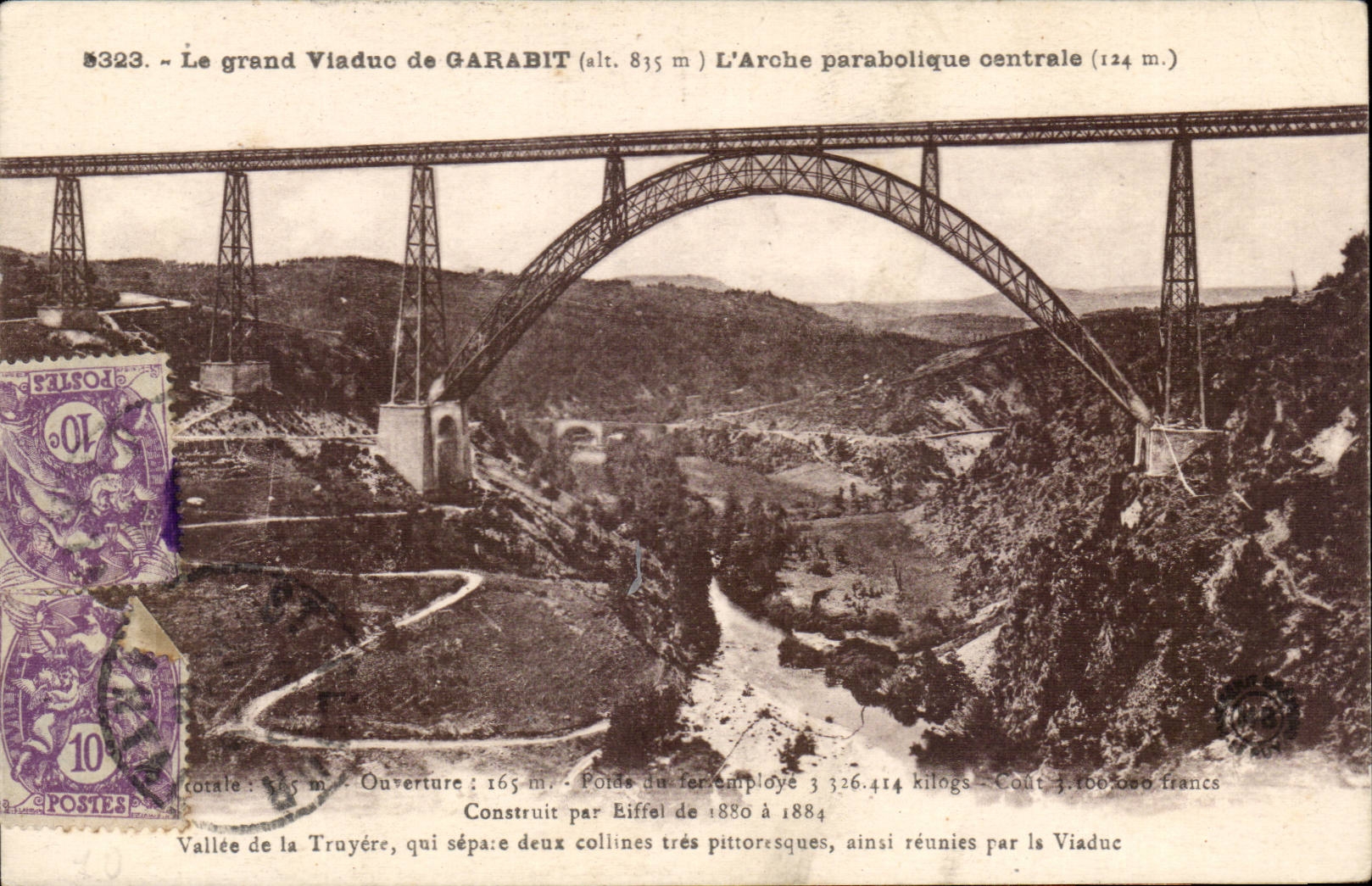 CPA Le grand viaduc du Garabit L'arche parabolique centrale 