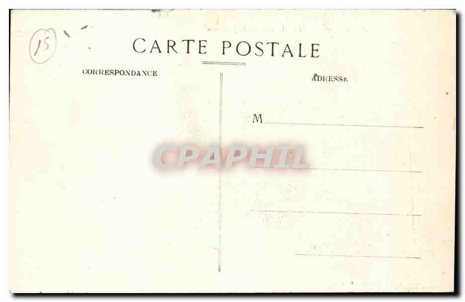 CPA Aurillac Vieilles maisons sur la Jordanne — Rückseite