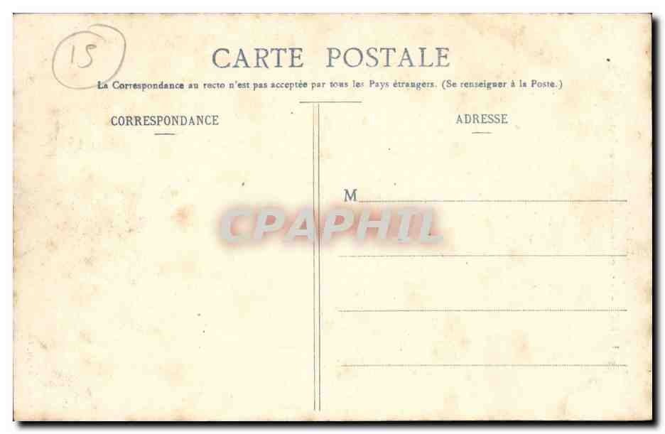 CPA Auvergne La Bastide Lou Crouzel del Lebraou ou saut de lievre — Verso