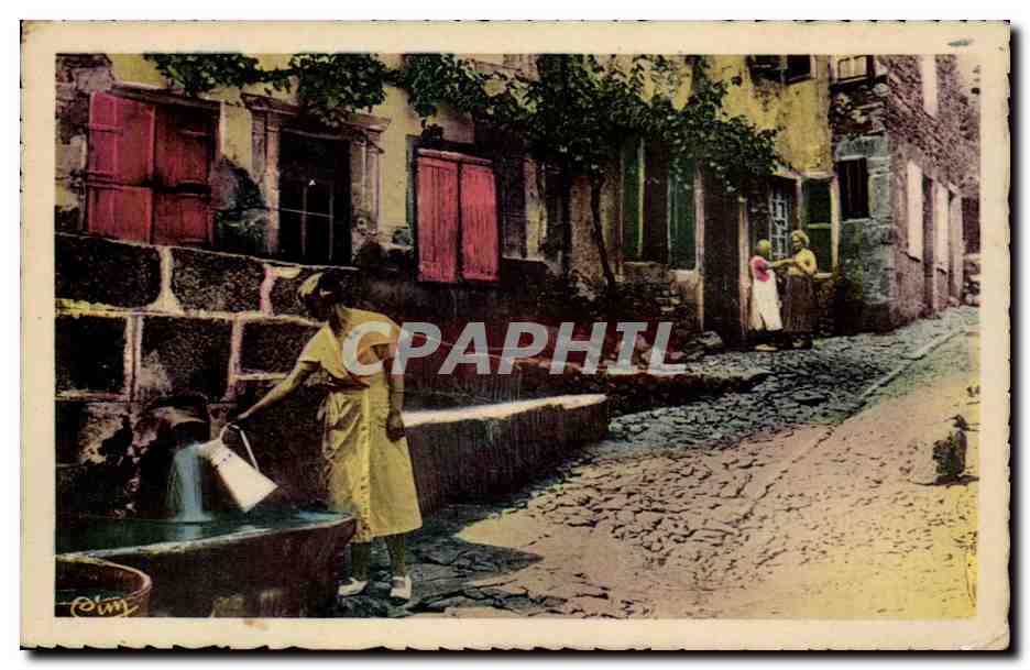 Auvergne CPA Chaudesaignes La merveilleuse source du Par