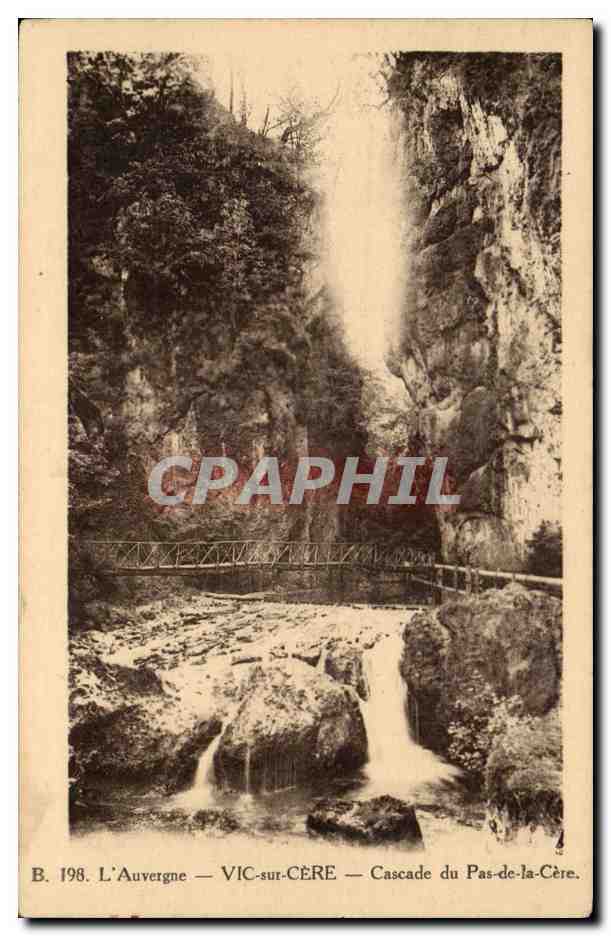 Auvergne Vic sur Vere CPA Cascade du Pas de la Cere
