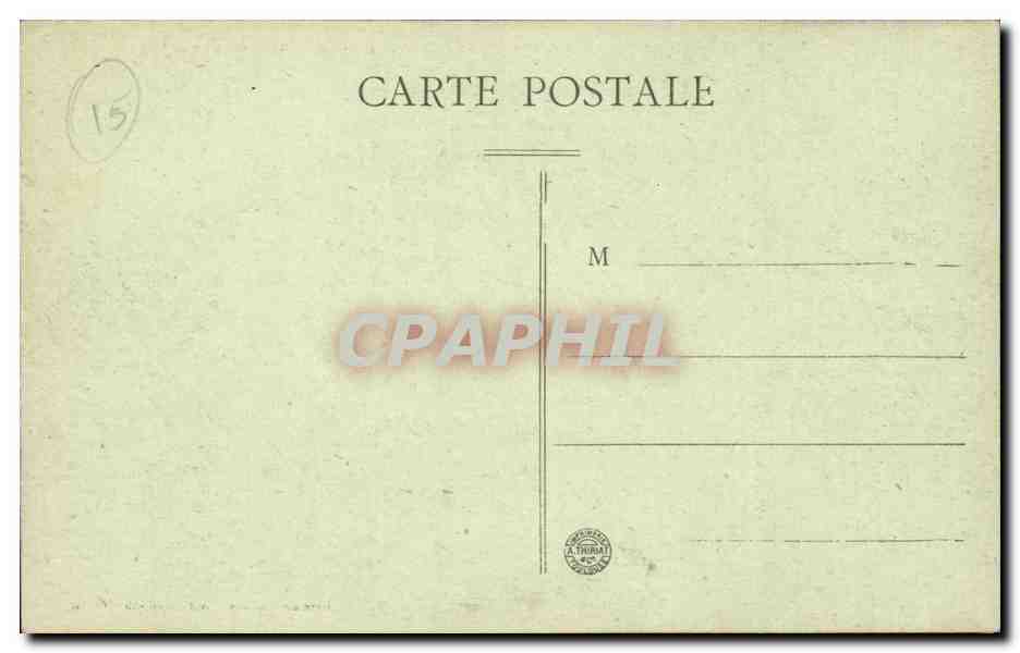Auvergne Cantal CPA Vic sur Cere Avenue du pont — Verso