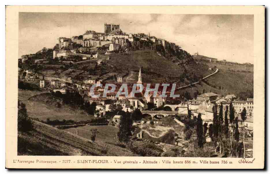 Auvergne Cantal CPA Saint Flour Vue generale