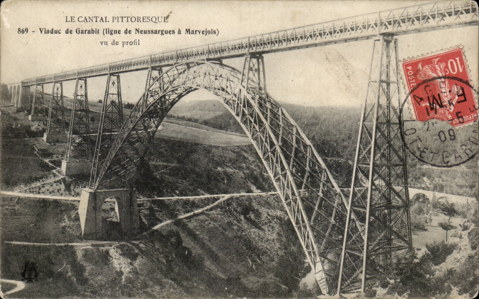 Auvergne Cantal CPA Viaduc de garabit (ligne de Neussargues a Marvejols)