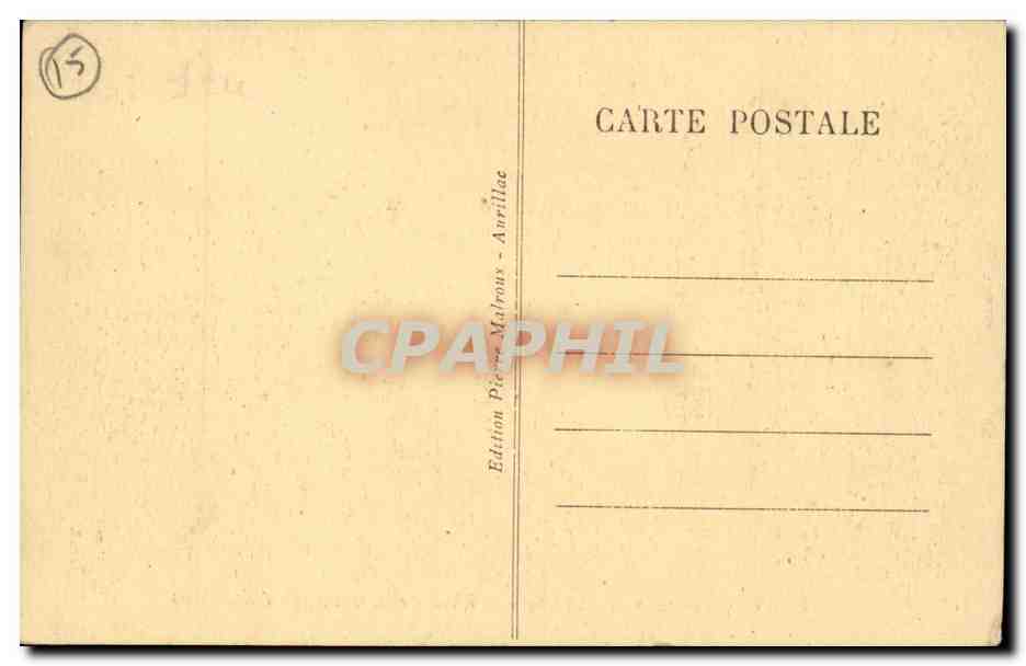 Auvergne Cantal CPA Le lioran Hotel de la Compagnie d'Orleans — Verso