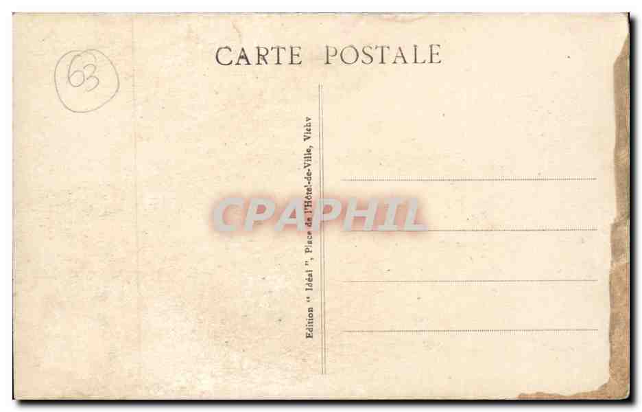 Auvergne Cantal CPA Viaduc du Garabit L'hotel et la gare — Verso