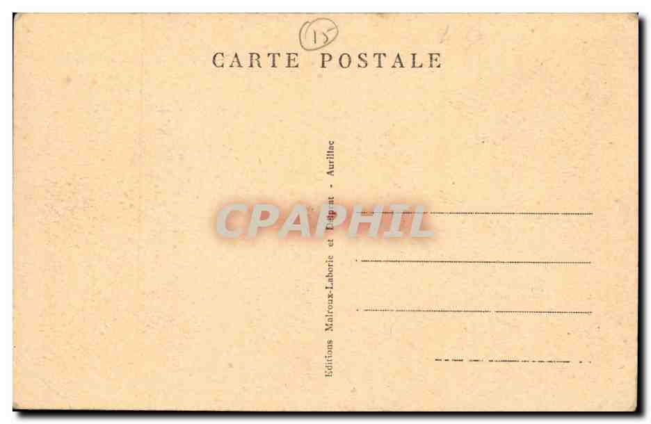 Auvergne Cantal CPA St CErnin Chateau de Cambon — Rückseite