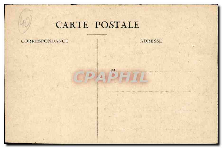 CPA Les Landes Un coin de ferme — Back