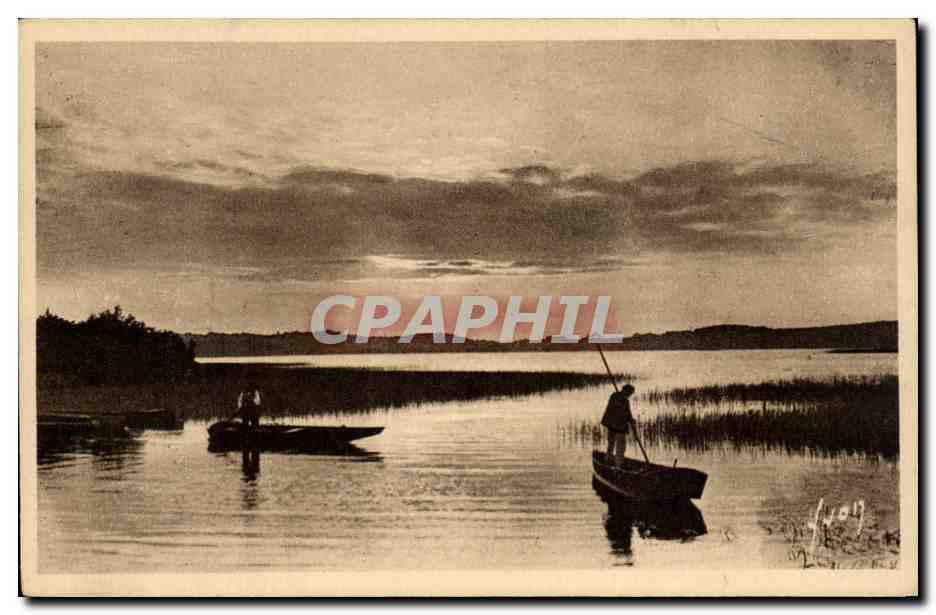 Crépuscule sur l'Étang de Léon — Les Landes de Gascogne — Éditions Art Lyon