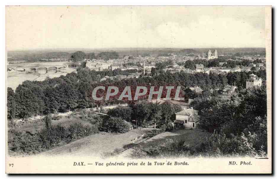 Dax — Vue générale prise de la Tour de Borda — ND. Phot.