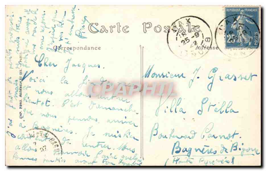 Dax — Vue générale prise de la Tour de Borda — ND. Phot. — Rückseite