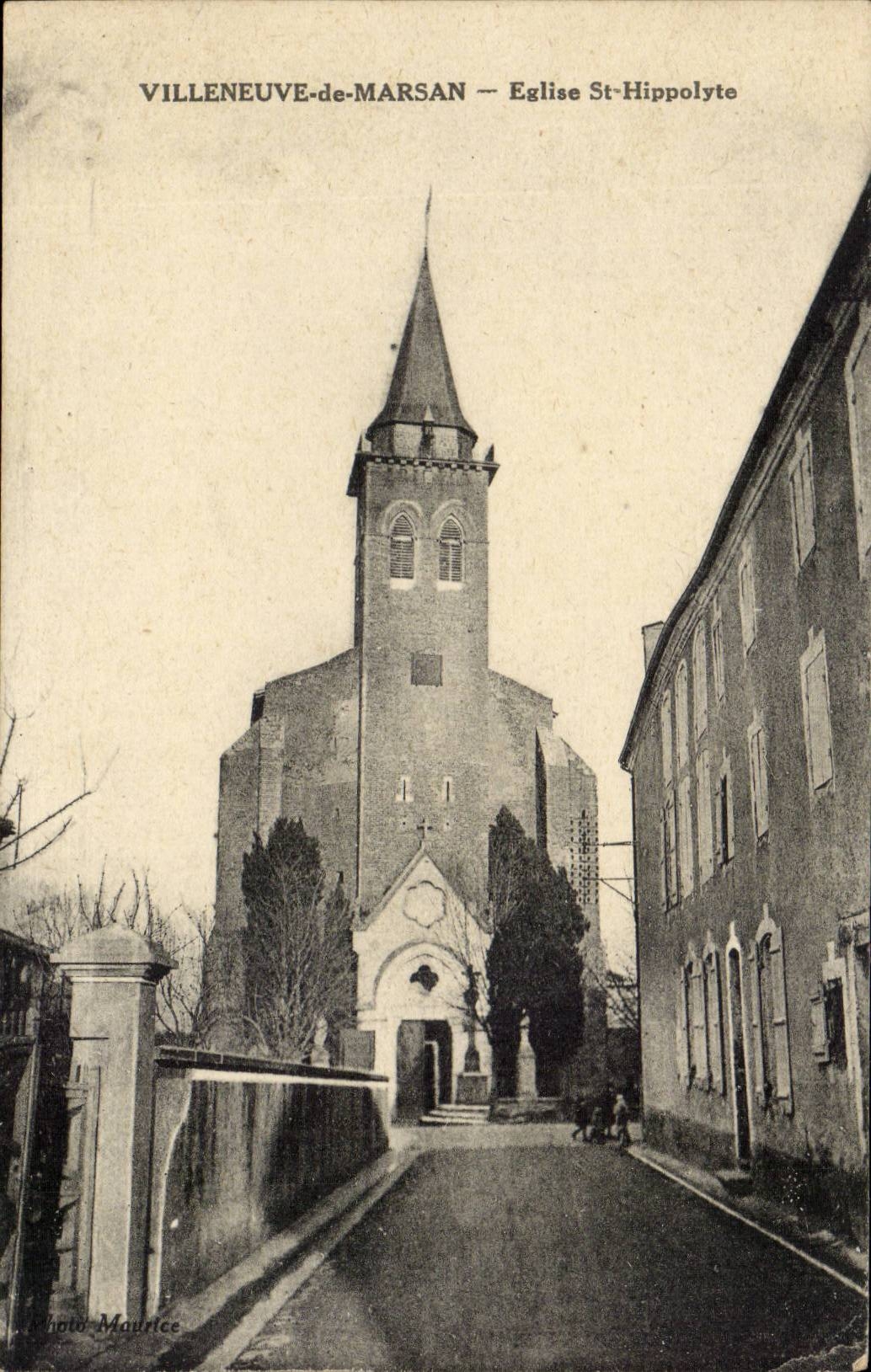 Villeneuve de marsan CPA Eglise St Hippolyte