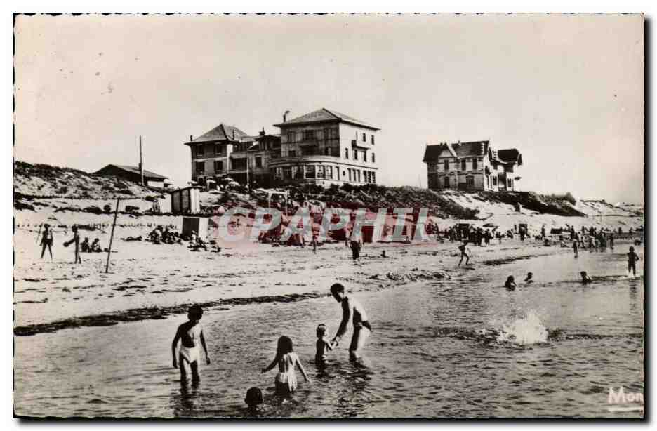 Biscarosse CPM Vue de la plage (volley ball volleyball)