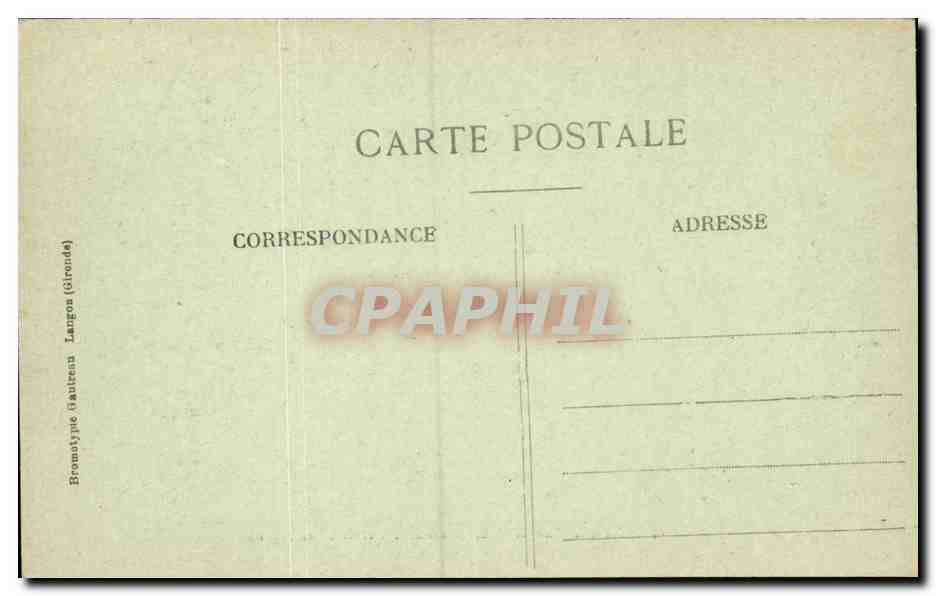 CPA DAns les Landes Bergers tricotant et filant au rouet TOP — Rückseite
