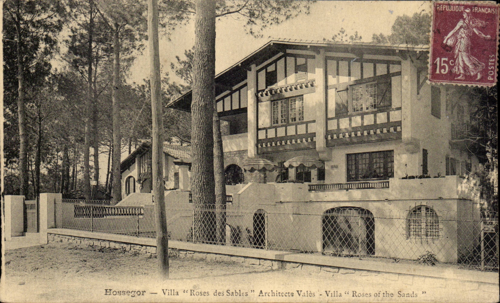 CPA Hossegor Villa Roses des sables Architecte Vales 