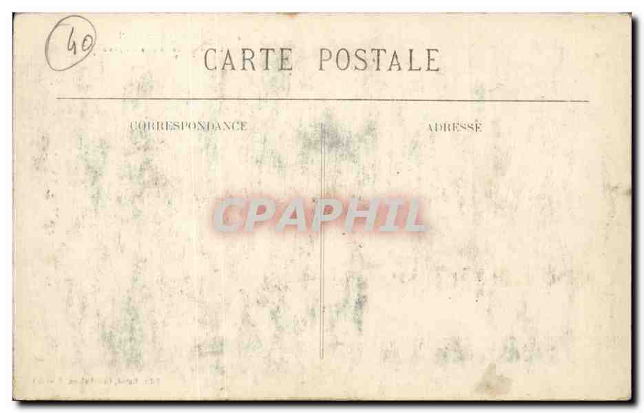 CPA En pays landais La rentree du troupeau (moutons) — Rückseite