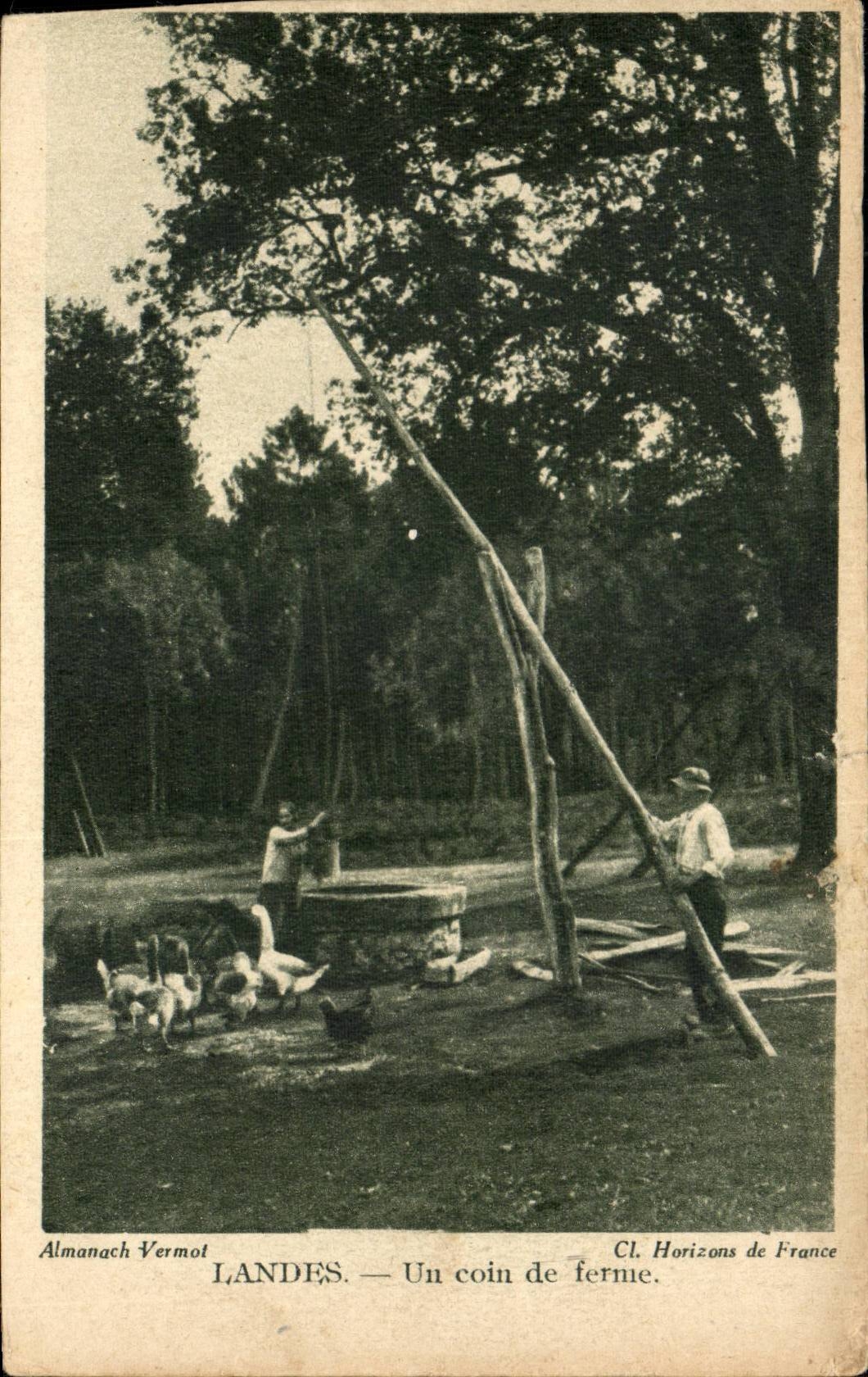 Landes CPA Un coin de ferme