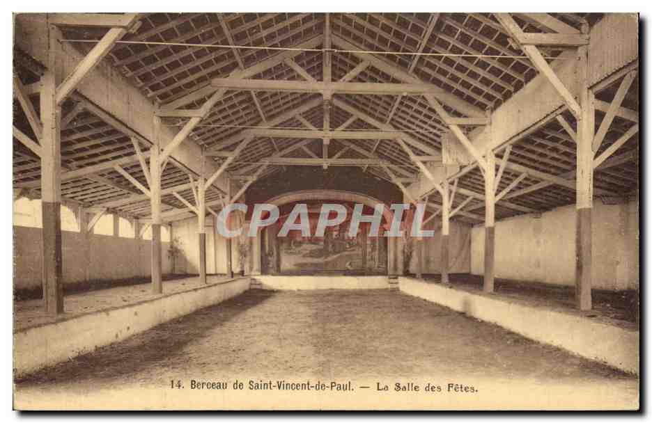 CPA Berceau de Saint Vincent de Paul La salle des fetes