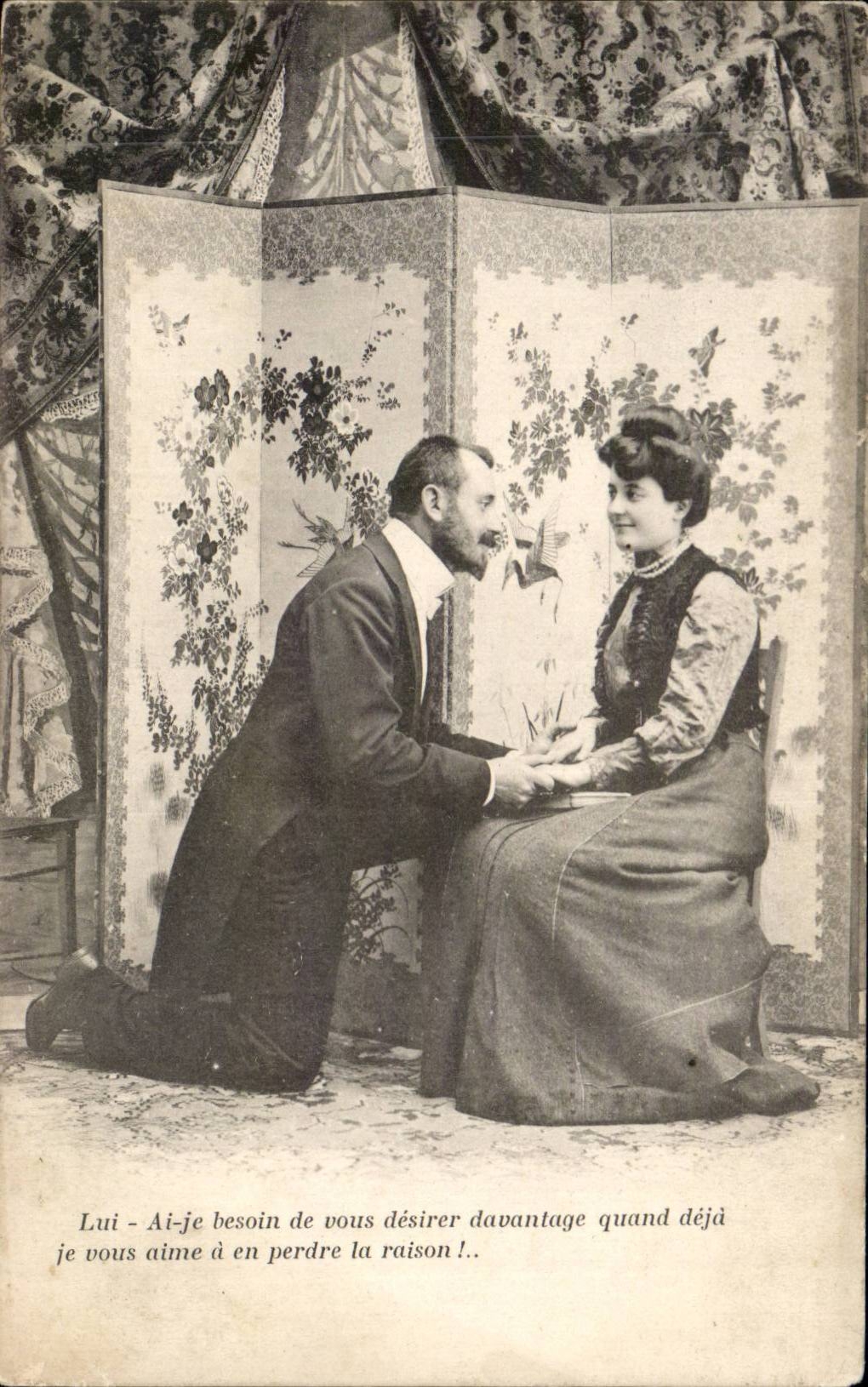 Propos d'amour — scène de demande en mariage — éditeur anonyme