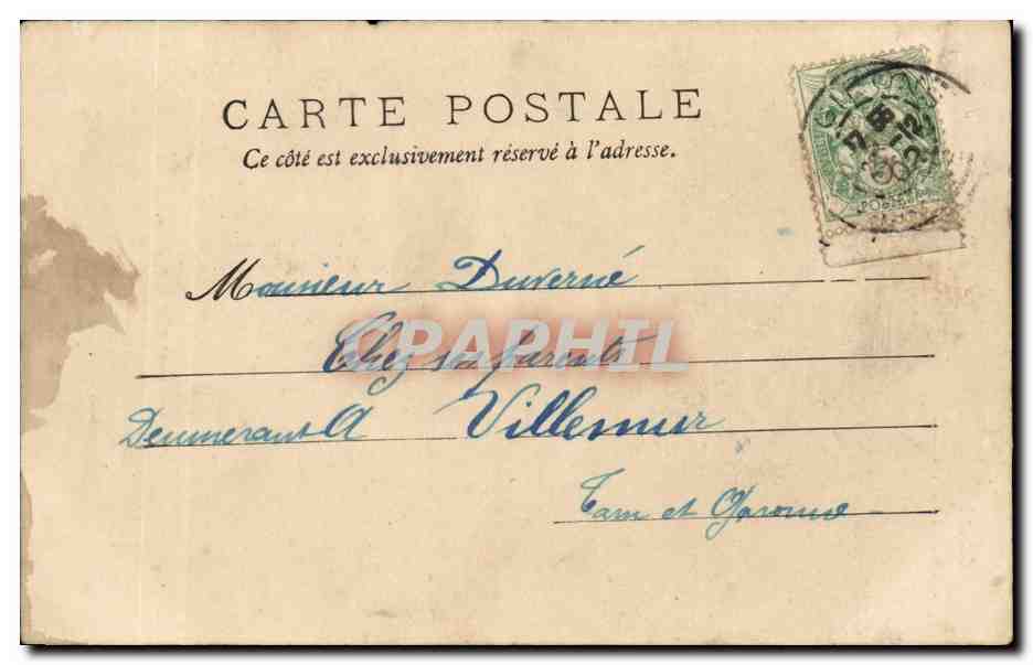 CPA Soihaits traditionnels Enfant (postier facteur) — Verso
