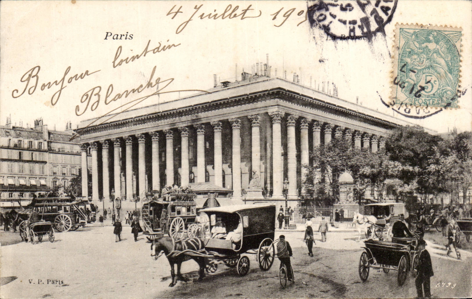 Paris CPA La bourse